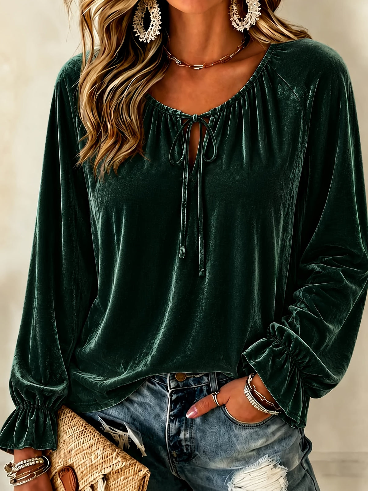 Polyester blouse
