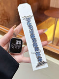 Lucky Four-leaf Clover Elastic Strap Single-row Diamond-studed Bracelet Chaîne de montre