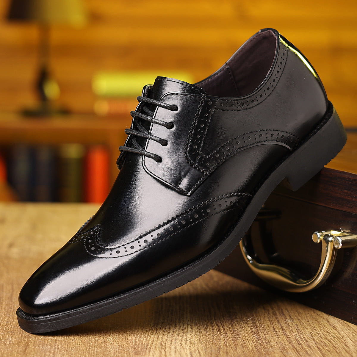 Chaussures casuales en cuir standard pour hommes