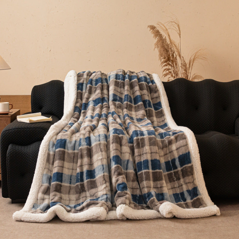 Couverture en châle à double couche épaissie