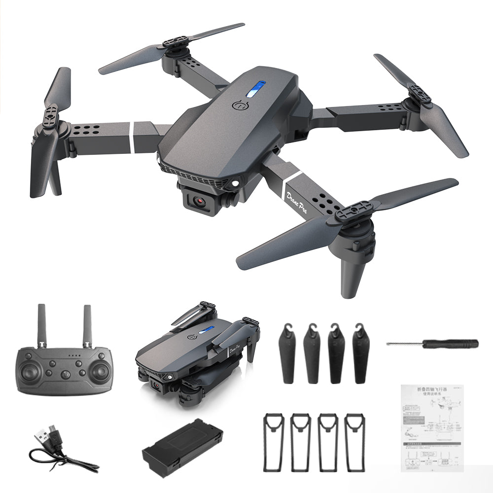 E88Pro - Caméra double - Double batterie-BLACK