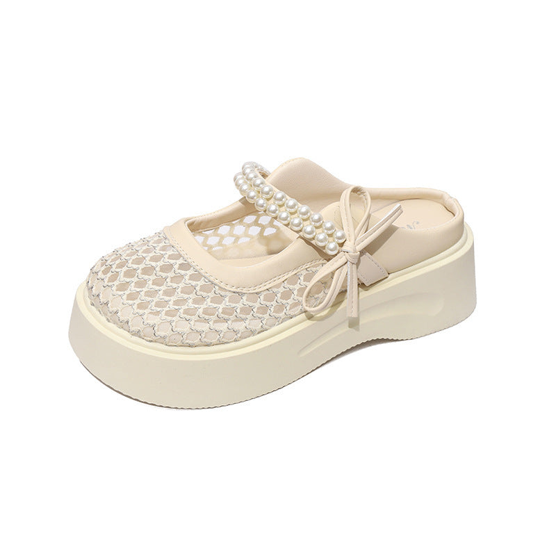 Plateforme Polyvalente Respirant Non-dérapant Casual Slip-on Mules élégants