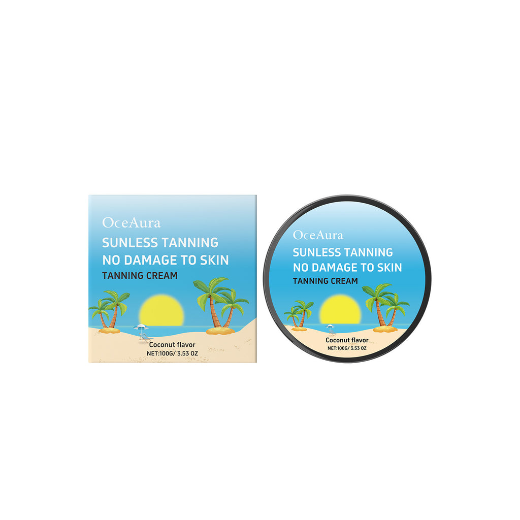Oceaura Coconut Darkening Crème corporelle Coconut parfumé Carotène Sunless Tanning réglable C