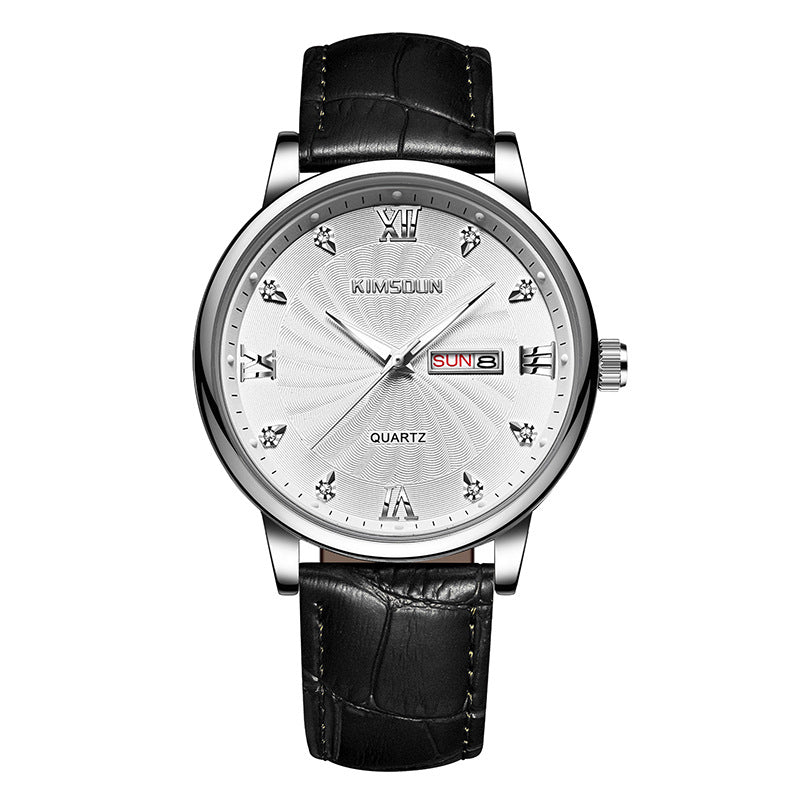 Calendrier Imperméable Montre Quartz pour hommes