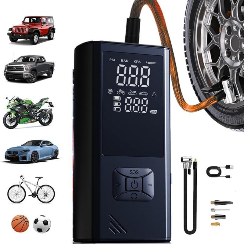 Gonflateur de pneus de voiture sans fil portable adapté aux voitures