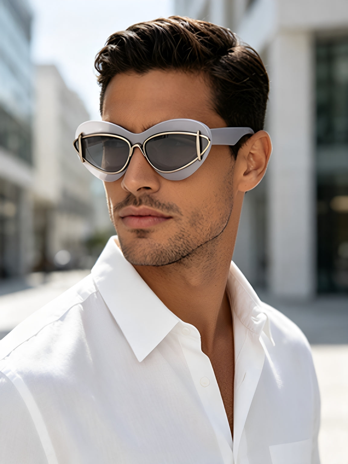 Lunettes de soleil Cat-Eye de mode européenne et américaine pour femmes conduite Internet Célébrité Même
