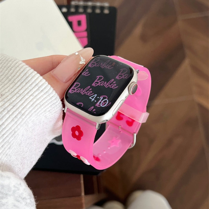 Cute Cartoon Silicone Breathable Bracelet de montre