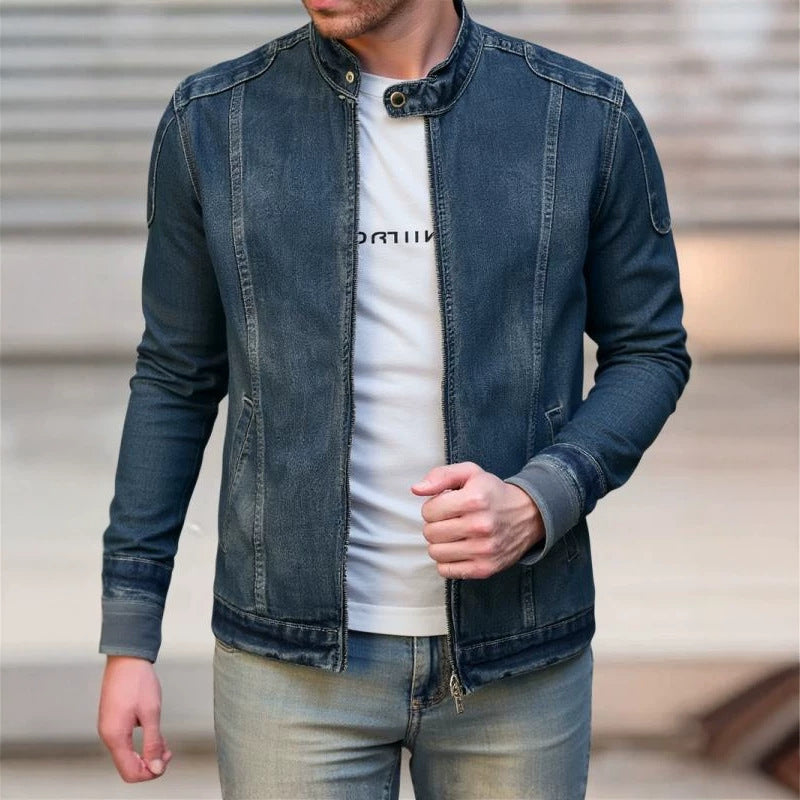 Beau Edgy Biker style Trendy Manteau pour hommes