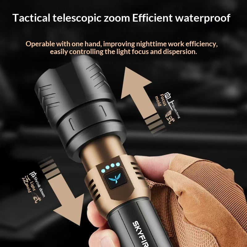 Lampe de poche ultra-brillant Laser ultra-brillant Perle à longue portée à usage extérieur