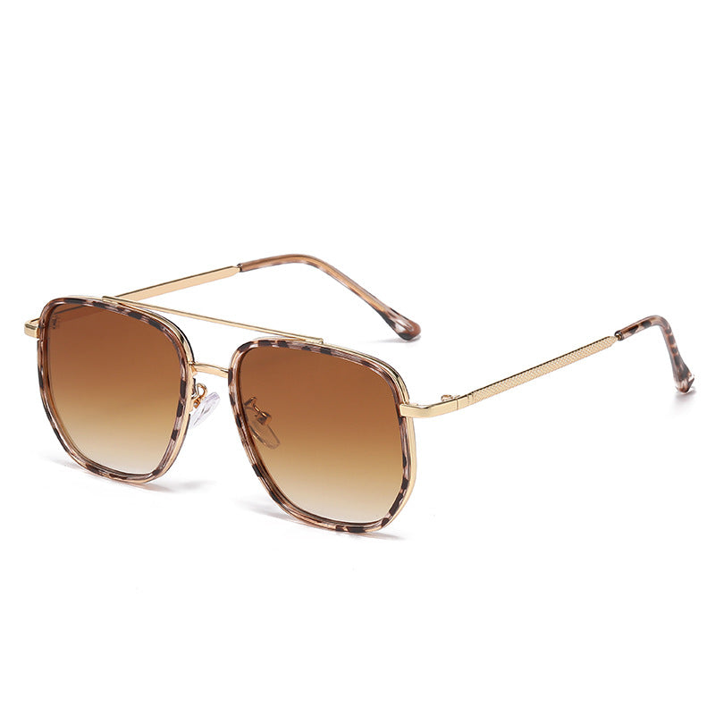 Lunettes de soleil de conduite pour hommes Cadre carré de style européen et américain