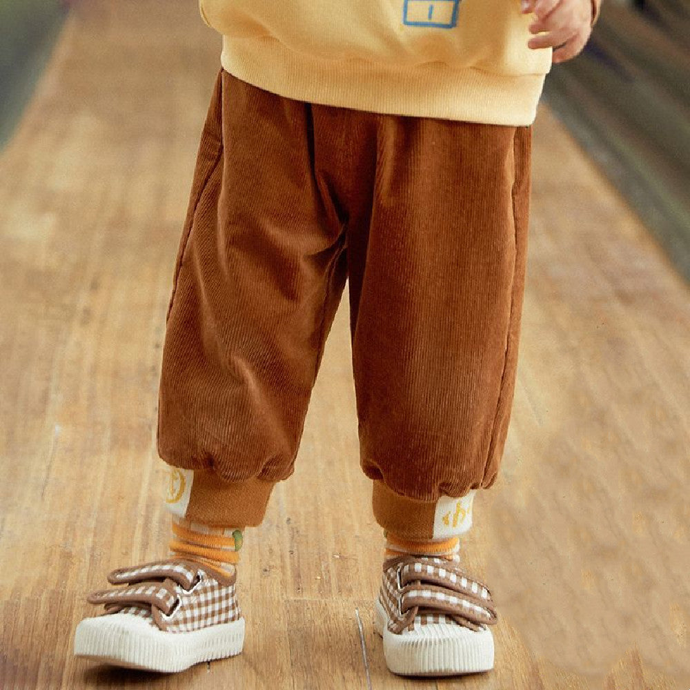 Pantalons en peluche décontractée pour enfants