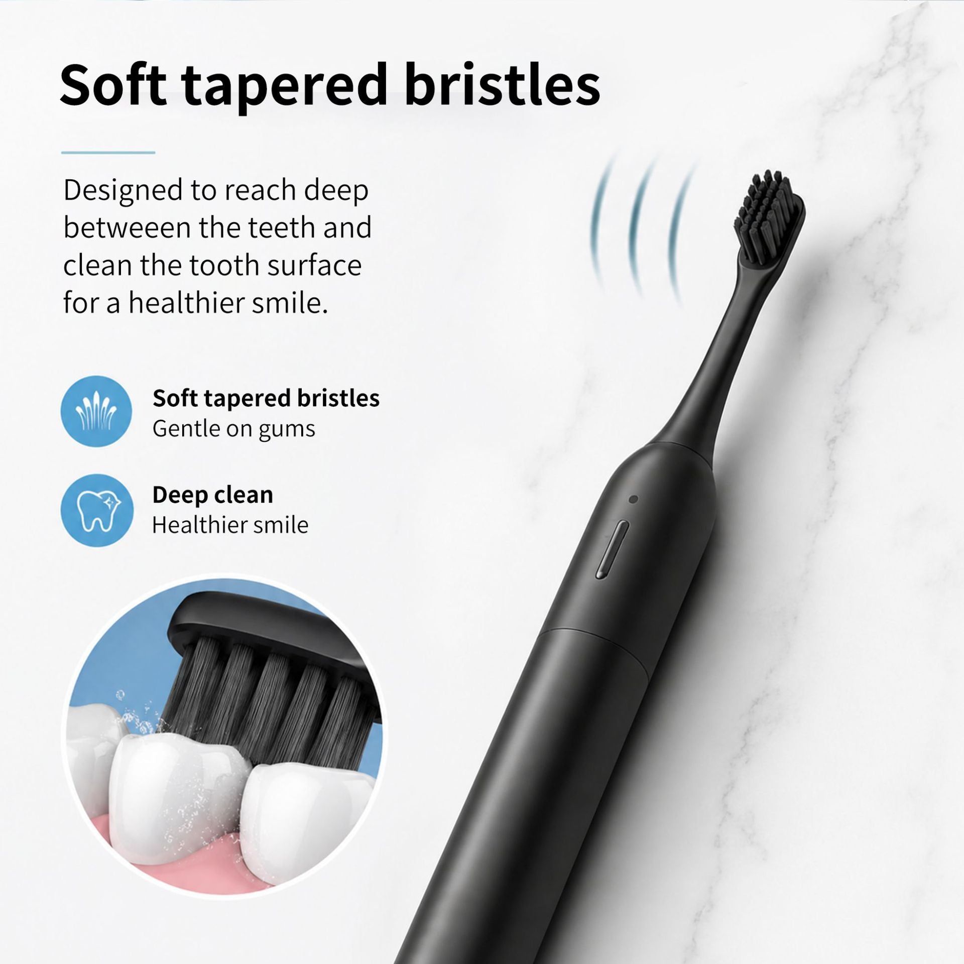 Brosse à dents électrique à levis magnétique ménager