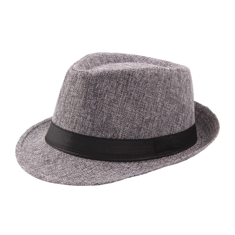 Mode Personnalité Lin Chapeau Top Hommes