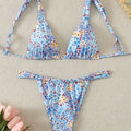 Maillots de bain bicolores européens et américains pour femmes Bikini