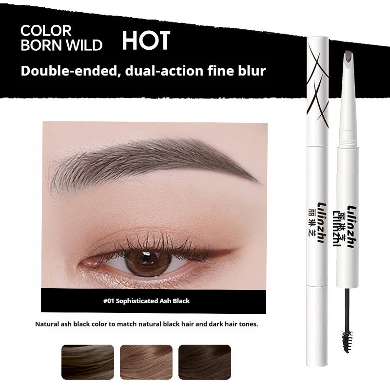Crayon à sourcils 3D à double extrémité pour un look Wispy naturel et bien défini