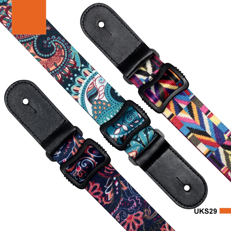 Impression transfert thermique Ukulele Color Petite ceinture de guitare