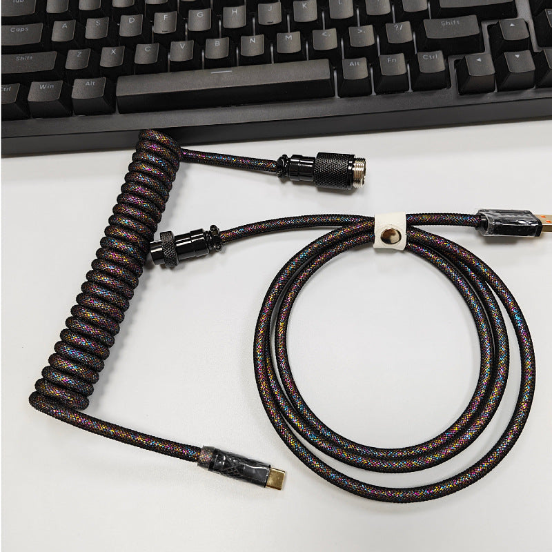 8K Magnetic Shaft Machinery Keyboard Cable Cable Cable Aviation Encens Insert Ressort