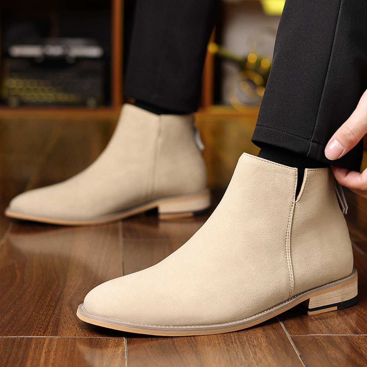 Automne et hiver Rétro hommes Matte Martin Bottes