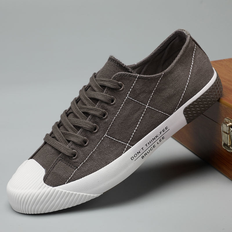 Automne Hommes Chaussures Casual Sneakers Toile style coréen