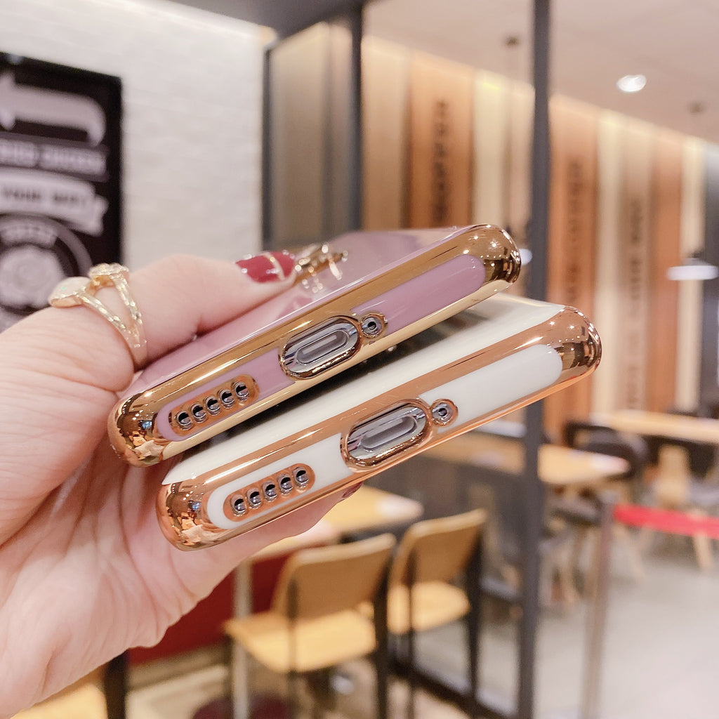 Téléphone portable Shell P40PRO Bague boucle magnétique voiture M40 Electroplating Fine Trou Non