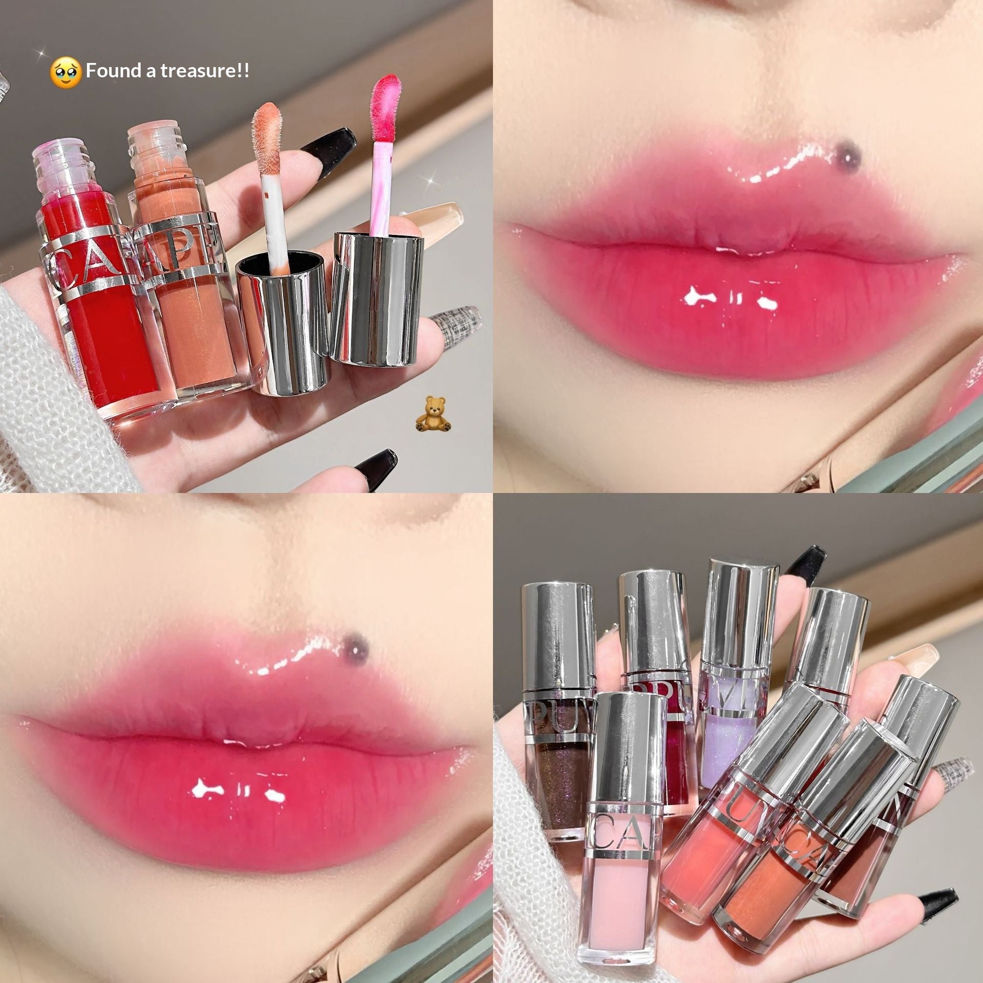 Un radiant hydratant et un lip gloss hydratant avec une finition miroir de style Dewy