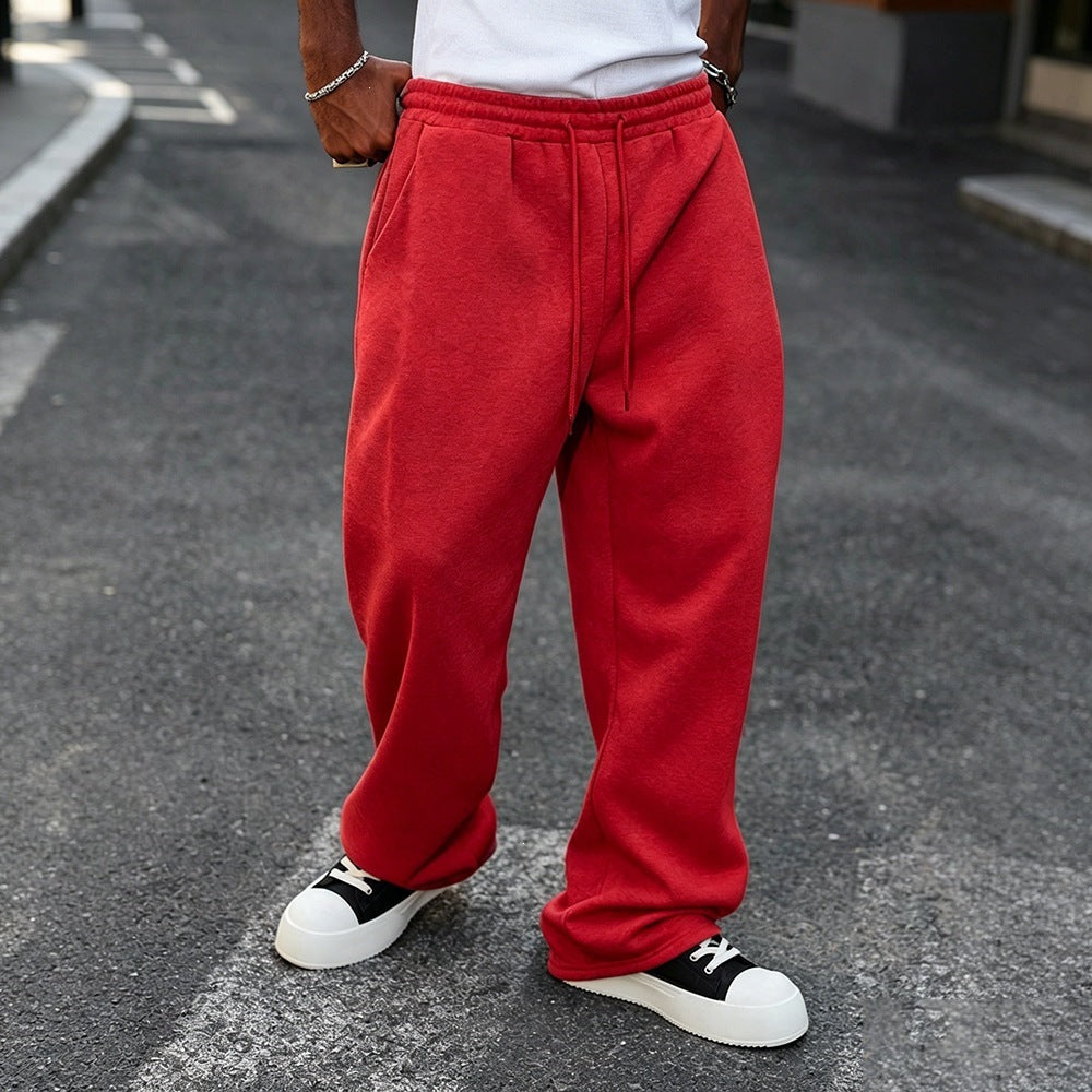 Pantalons à gaines élastiques à chaussons vintage de style street