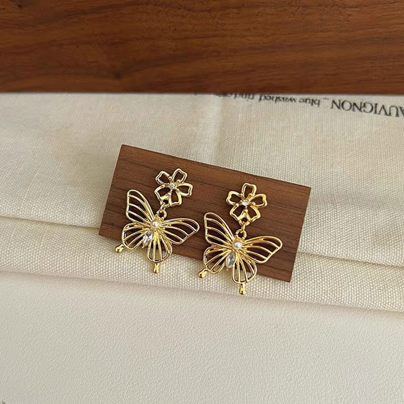 Boucles d'oreilles Perle Femmes haut de gamme Ear Drop Explosions Niche Design Light Luxury Ear Bijoux