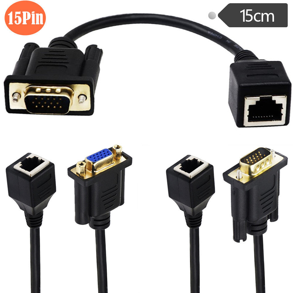 015 M VGA Transmission par câble de transfert de signal par câble réseau