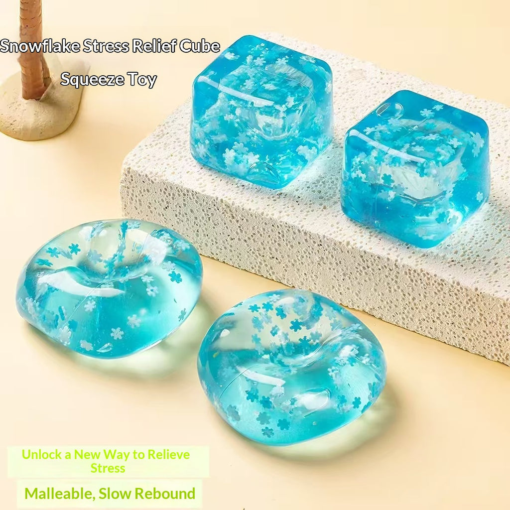 Jouet de colle doux anti-stress en cube d'eau