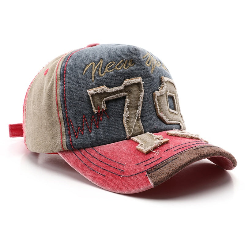 Casquette de baseball pour hommes à lettre lavée