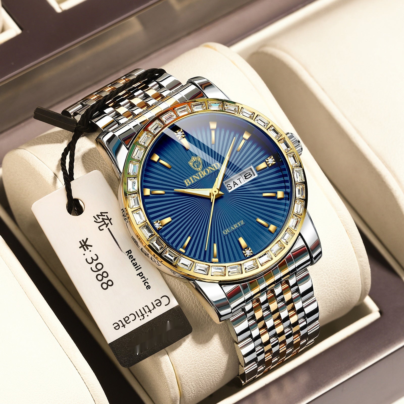 Montre pour hommes d'affaires de loisirs