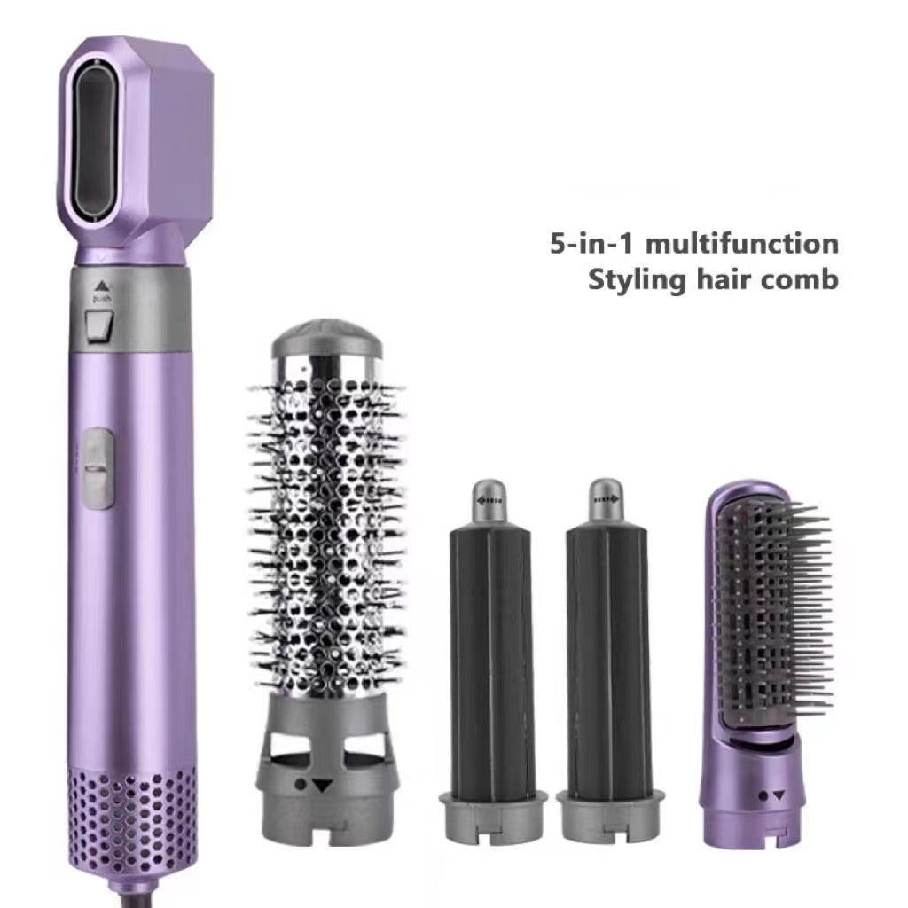 5-en-1 Air Comb Curling Fer Styling Comb sèche-cheveux