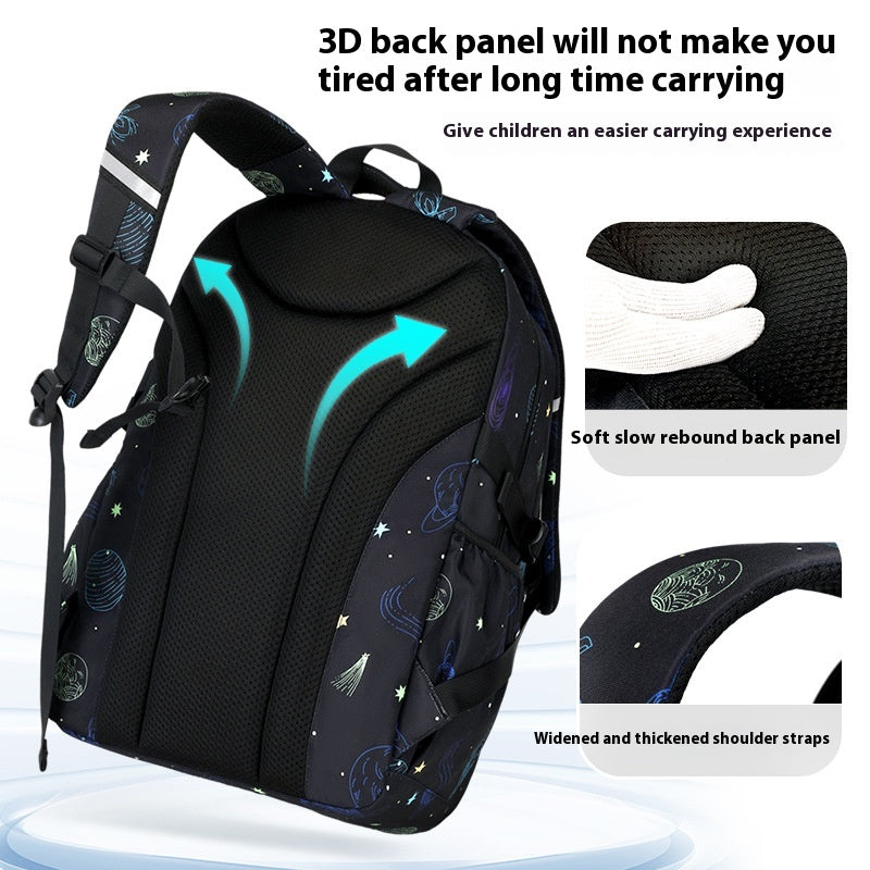 Sac à dos de l'élève de l'école primaire Starry Sky Leisure Schoolbag