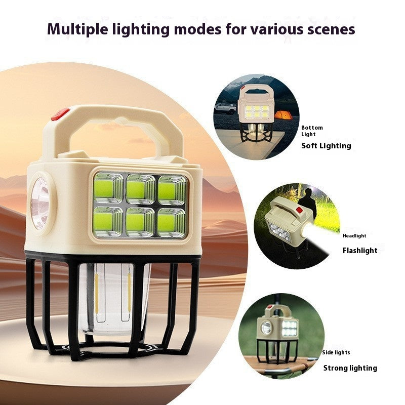 Solar Camping Portable Camping Lampe Extérieur Multifonctionnel Tente Lumière