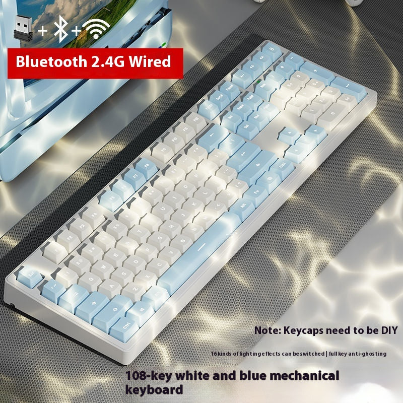 Jeu de bureau sans fil Bluetooth Clavier mécanique trois modèles
