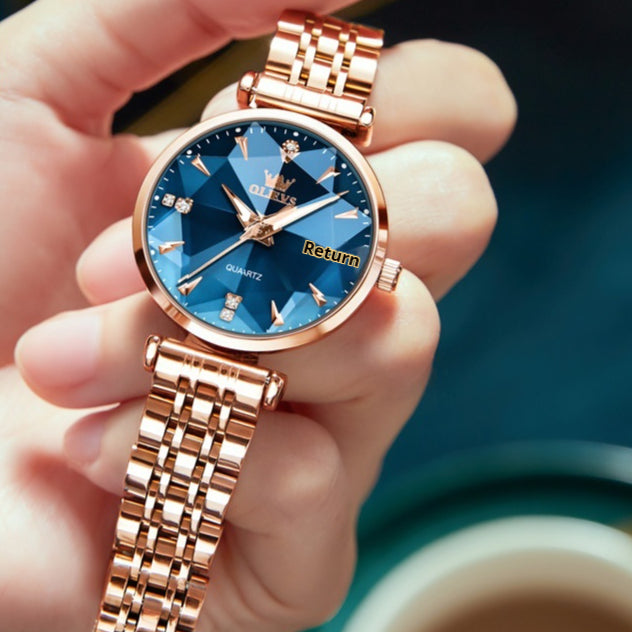 Women Fashion Rhombus Quartz Watch