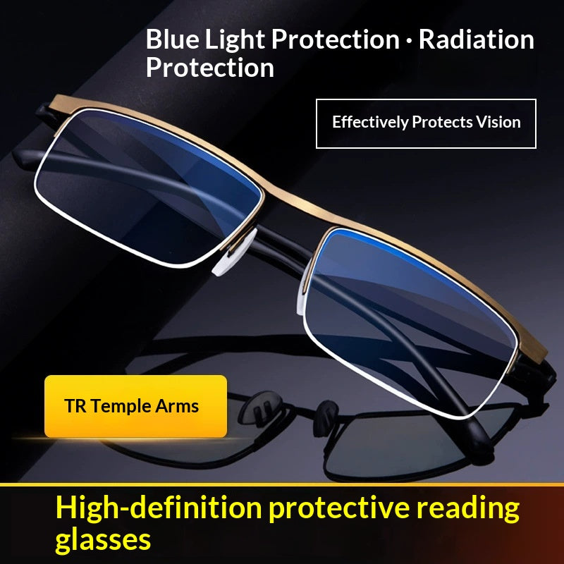 Lunettes de lecture intelligentes progressives à blocage de lumière bleue multifocale