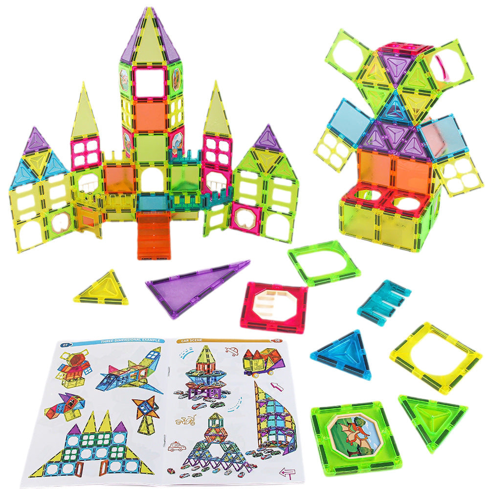 Magnetic Tile Jouet d'assemblage éducatif pour enfants