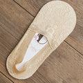 Femmes Été Chaussettes antidérapantes en silicone absorbant la sueur invisible
