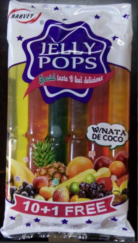 Bâton de gelée de popsicule orange de mangue
