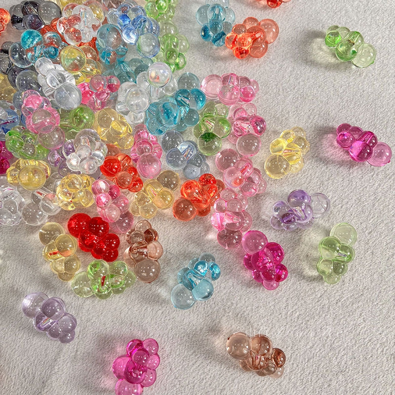 Perles de nuages acryliques translucides