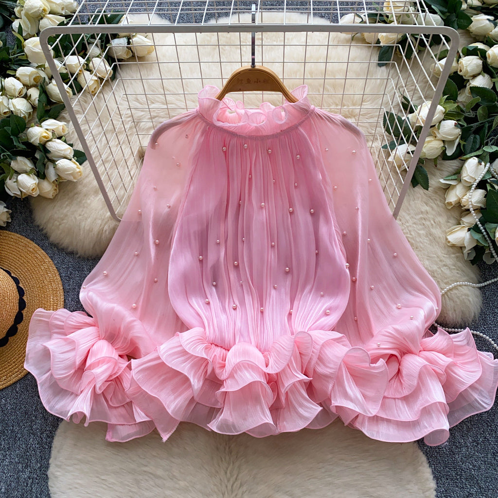 Chemise respirante à bords respirants avec Accents Pearl