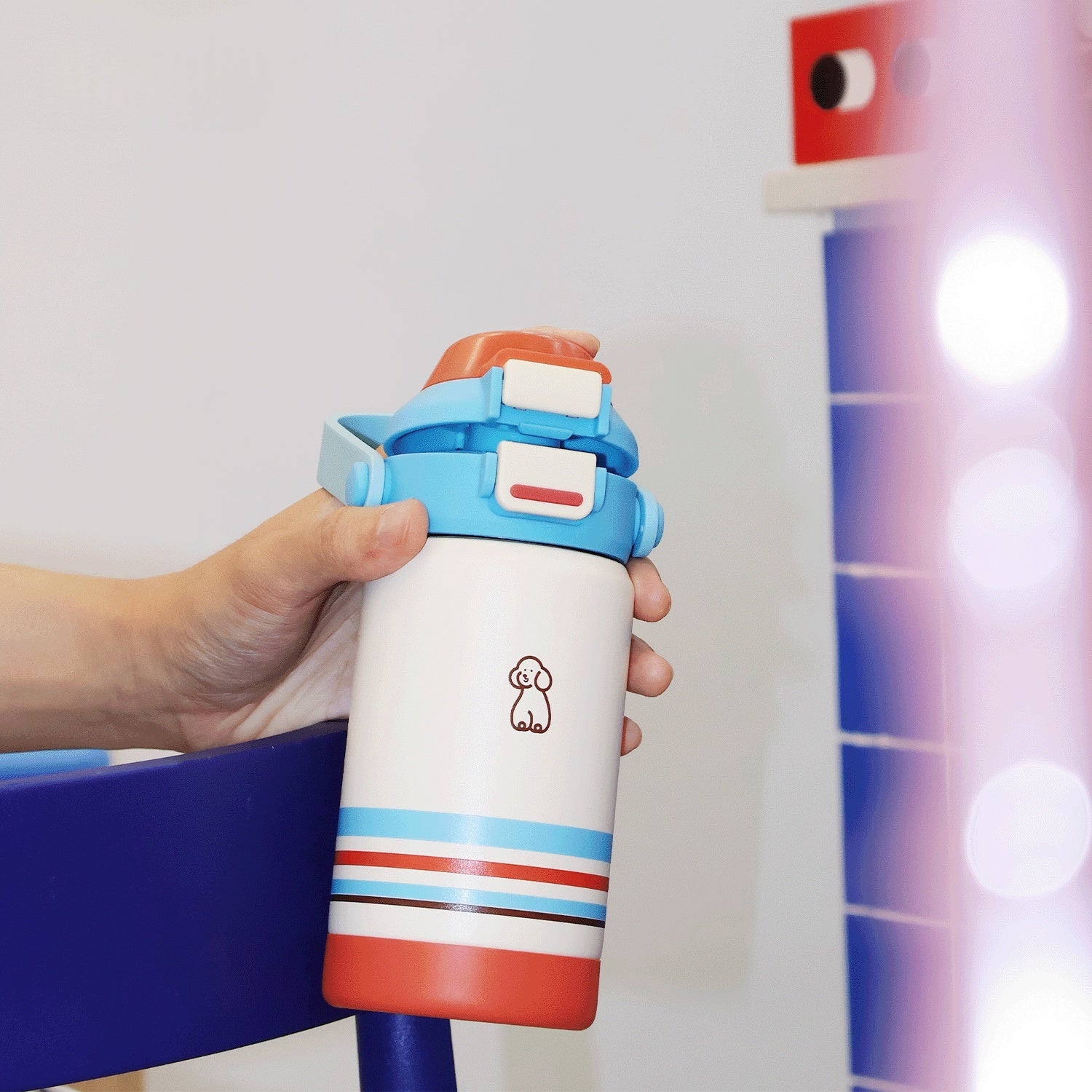 Coupe de voyage portatif en acier inoxydable
