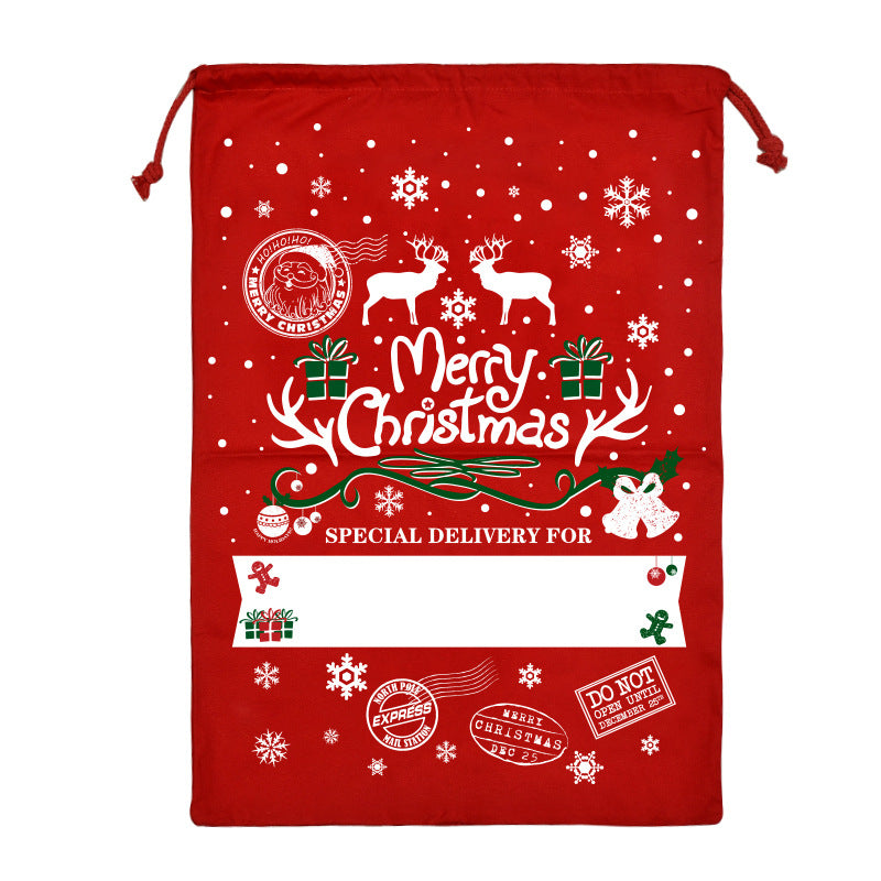 Sac en toile de Noël