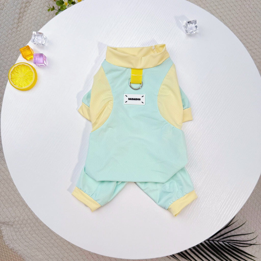 Vêtements de chien SpringSummer Ice Silk Refroidissement 4 pièces