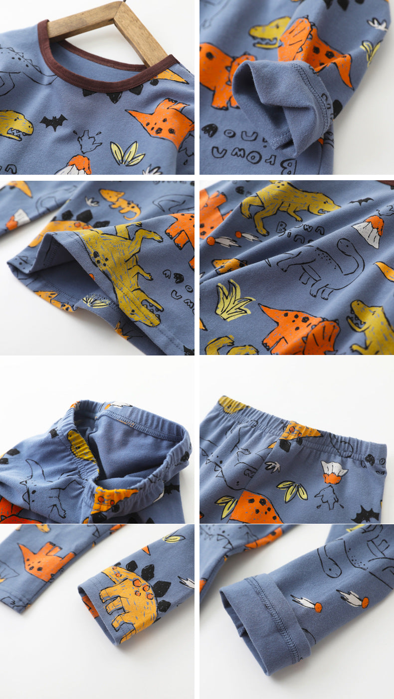 Vêtements d'automne pour enfants et pantalons longs Coton Sous-vêtements pour enfants d'âge moyen S