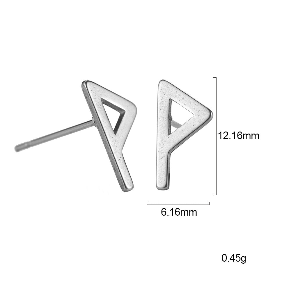 Boucles d'oreilles Nordic Rune en acier inoxydable