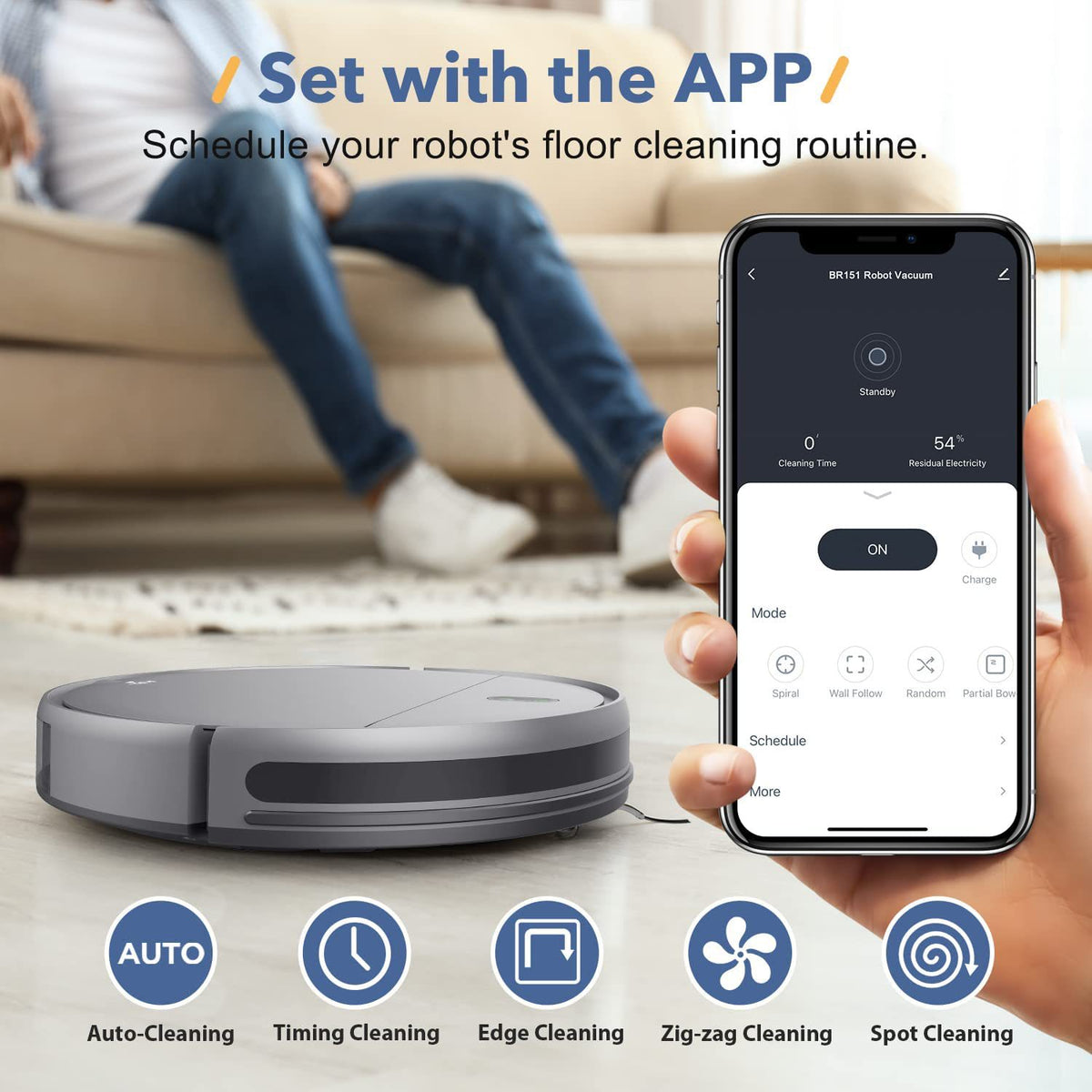 Soupe de broyage ménager Recharge automatique intégrée Nettoyage intelligent Robo