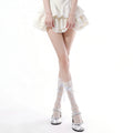 Chaussettes en dentelle de Mesh avec cravates