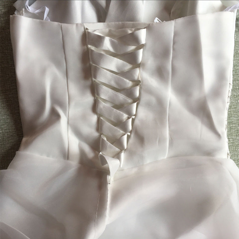 Bustier robe de mariée princesse coréenne mince